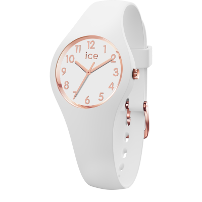 Ice Watch® Analogique 'Ice Glam - White Rose-gold - Numbers' Filles Montre (Super Petit) 015343