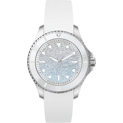 Ice Watch® Analogique 'Ice Steel - Lo White Blue' Femmes Montre (Petite) 020370