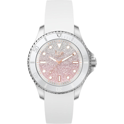 Ice Watch® Analogique 'Ice Steel - Lo White Pink' Femmes Montre (Petite) 020371