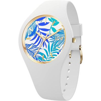 Ice Watch® Analogique 'Ice Flower - Turquoise Leaves' Femmes Montre (Moyen) 020517