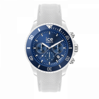 Ice Watch® Chronographe 'Ice Chrono - White Blue' Hommes Montre (Large) 020624