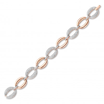 Orphelia®  Femmes's Argent Bracelet - Argent/Rose ZA-7211/RG