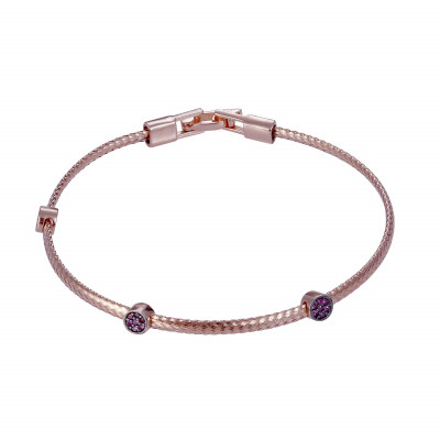 Orphelia®  Femmes Argent Bracelet - Rosé ZA-7415/RG