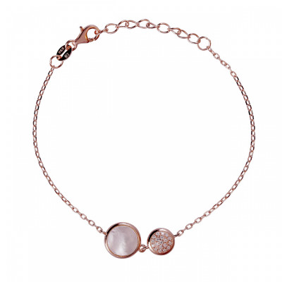 Orphelia® 'Anise' Femmes Argent Bracelet - Rosé ZA-7431