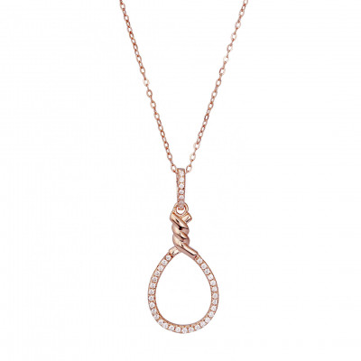 Orphelia® 'Aava' Femmes Argent Collier avec pendentif - Rosé ZH-7421