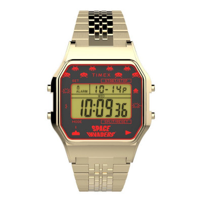 Timex® Digital 'T80 X Space Invaders' Mixte Montre TW2V30100