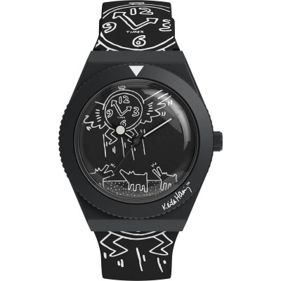 Timex® Analogique 'Keith Haring X Q' Hommes Montre TW2W25600
