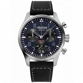 Alpina® Chronographe 'Startimer Pilot' Hommes Montre AL-372NB4S6