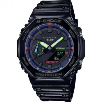 Casio® Analogique - Digital 'G-shock' Hommes Montre GA-2100RGB-1AER