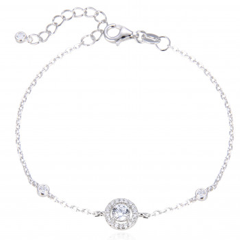 Gena® 'The One' Femmes Argent Bracelet - Argent GB307S-W