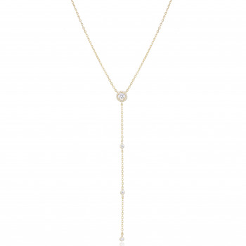 Gena® 'The One' Femmes Argent Collier - Or GC1597-Y