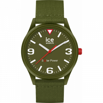 Ice Watch® Analogique 'Ice Solar Power - Khaki Tide' Mixte Montre (Moyen) 020060