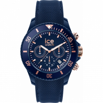 Ice Watch® Chronographe 'Ice Chrono - Dark Blue Rose-gold' Hommes's Regarder 020621