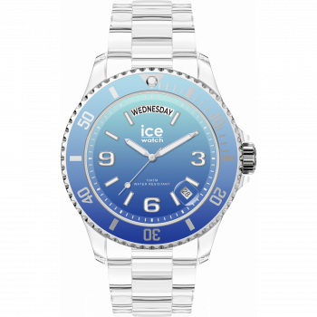 Ice Watch® Analogue 'Ice Clear Sunset - Turquoise' Unisex's Watch (Medium) 021435