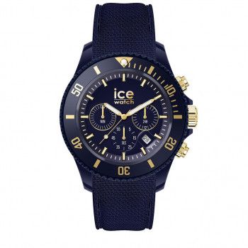 Ice Watch® Chronographe 'Ice Chrono - Dark Blue Gold' Hommes Montre (Moyen) 021601