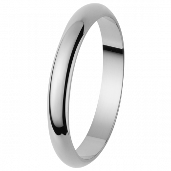 Orphelia®  Mixte Or blanc 9C Wedding ring - Argent OR110/25/NY/64