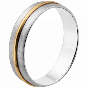 Orphelia®  Mixte Bicolore 9C Wedding ring - argent/or OR8871/55/NCY/52