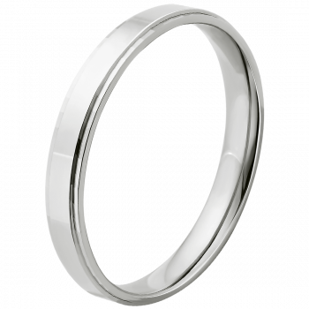 Orphelia®  Mixte Or blanc 9C Wedding ring - Argent OR9579/25/NY/62