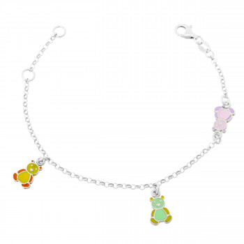 Orphelia® 'Bear' Enfant Argent Bracelet - Argent ZA-7140