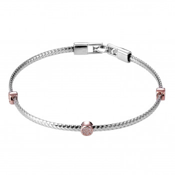 Orphelia®  Femmes Argent Bracelet - Argent/Rose ZA-7415