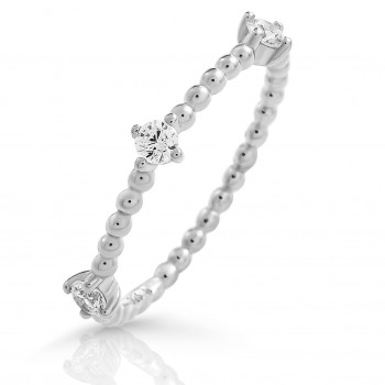 Sparkle Sterling Silver Ring ZR-7530
