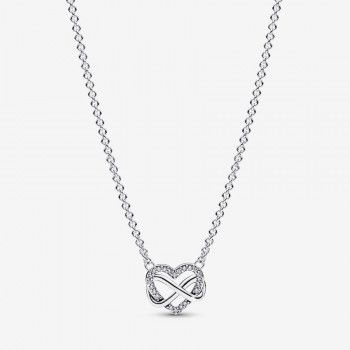 Pandora® 'Infinity Heart' Femmes Argent Collier - Argent 392666C01-50