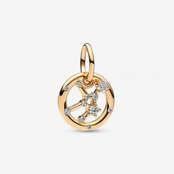 Pandora® 'Zodiac Sign' Femmes Métal plaqué Charm - Or 762715C01