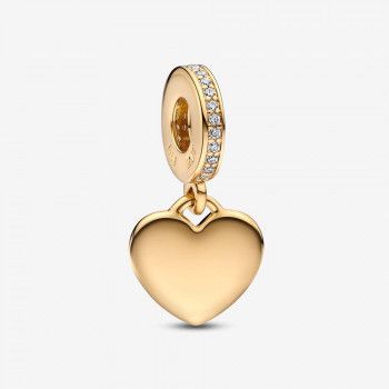 Pandora® 'Engravable Heart Tag' Femmes Métal plaqué Charm - Or 768761C01
