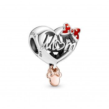 Pandora® 'Disney Mickey Mouse & Minnie Mouse' Femmes Argent Charm - Argent/Rose 781142C01