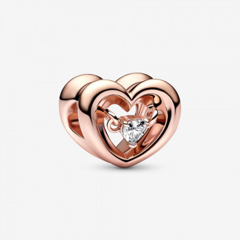 Pandora® 'Radiant Heart' Femmes Métal plaqué Charm - Rosé 782493C01