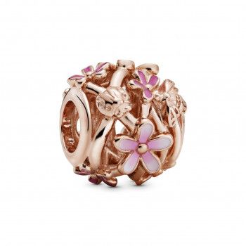 Pandora® 'Pink Daisy Flower' Femmes Métal plaqué Charm - Rosé 788772C01
