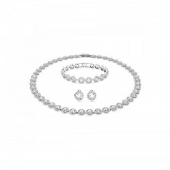 Swarovski® 'Angelic' Femmes Métall Set: Bracelet + Necklace - Argent 5367853