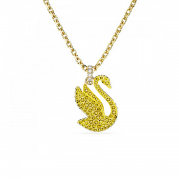 Swarovski® 'Iconic Swan' Femmes Métal plaqué Collier - Or 5647553
