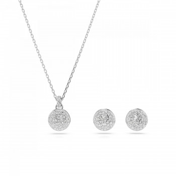 Swarovski® 'Meteora' Femmes Set: Necklace + Earrings - Argent 5683445