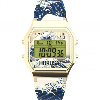 Timex® Digital 'The Met X Hokusai' Mixte Montre TW2W25200