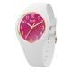 Ice Watch® Analogique 'Ice Glitter - White Pink' Filles Montre (Petite) 022572