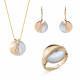 Orphelia® 'Moragene' Femmes Argent Set: Necklace + Earrings + Ring - Or SET-7506/G