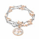Orphelia®  Femmes Argent Bracelet - Argent/Rose ZA-7174