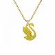 Swarovski® 'Iconic Swan' Femmes Métal plaqué Collier - Or 5647553