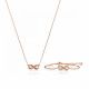 Swarovski® 'Hyperbola' Femmes Métal plaqué Set: Bracelet + Necklace - Rosé 5682483