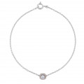 Orphelia® 'Gilda' Femmes Bicolore 18C Bracelet - argent/or AD-1027/1