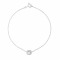 Orphelia® 'Gilda' Femmes Or blanc 18C Bracelet - Blanc AD-1028