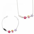 Orphelia® 'Dahlia' Enfant Argent Set: Bracelet + Necklace - Argent SET-7147