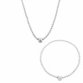 Orphelia® 'Faye' Femmes Argent Set: Bracelet + Necklace - Argent SET-7157