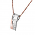 Orphelia® 'Lova' Femmes's Argent Collier avec pendentif - Argent/Rose ZH-7093