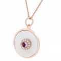 Orphelia® 'Fia' Femmes's Argent Collier avec pendentif - Rosé ZH-7293