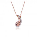 Orphelia® 'Tilou' Femmes's Argent Collier avec pendentif - Rosé ZH-7441